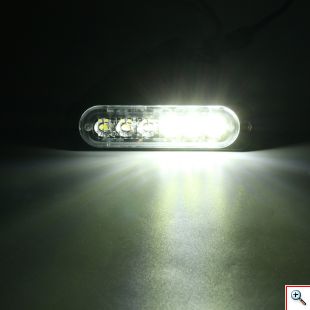 Φώτα Αυτοκινήτου - LED Car Strobe Lights Bar 18W 6 12V-24V Emergency Warning Flashing Lamp Λευκό