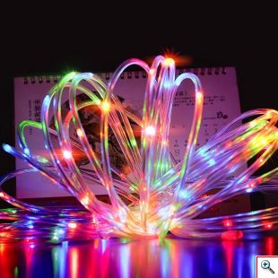 LED Φωτοσωλήνας 10m με RGB Πολύχρωμο Φως και 8 Προγράμματα Φωτισμού - Χριστουγεννιάτικα Λαμπάκια