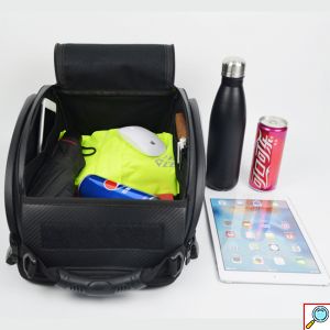 Carbon Επεκτεινόμενη Υπερανθεκτική Αδιάβροχη 4 σε 1 Μαγνητική Τσάντα Κράνους, Χειρός, Ώμου & Σέλας Αντανακλαστική Motocentric® σε Διάφορα Χρώματα