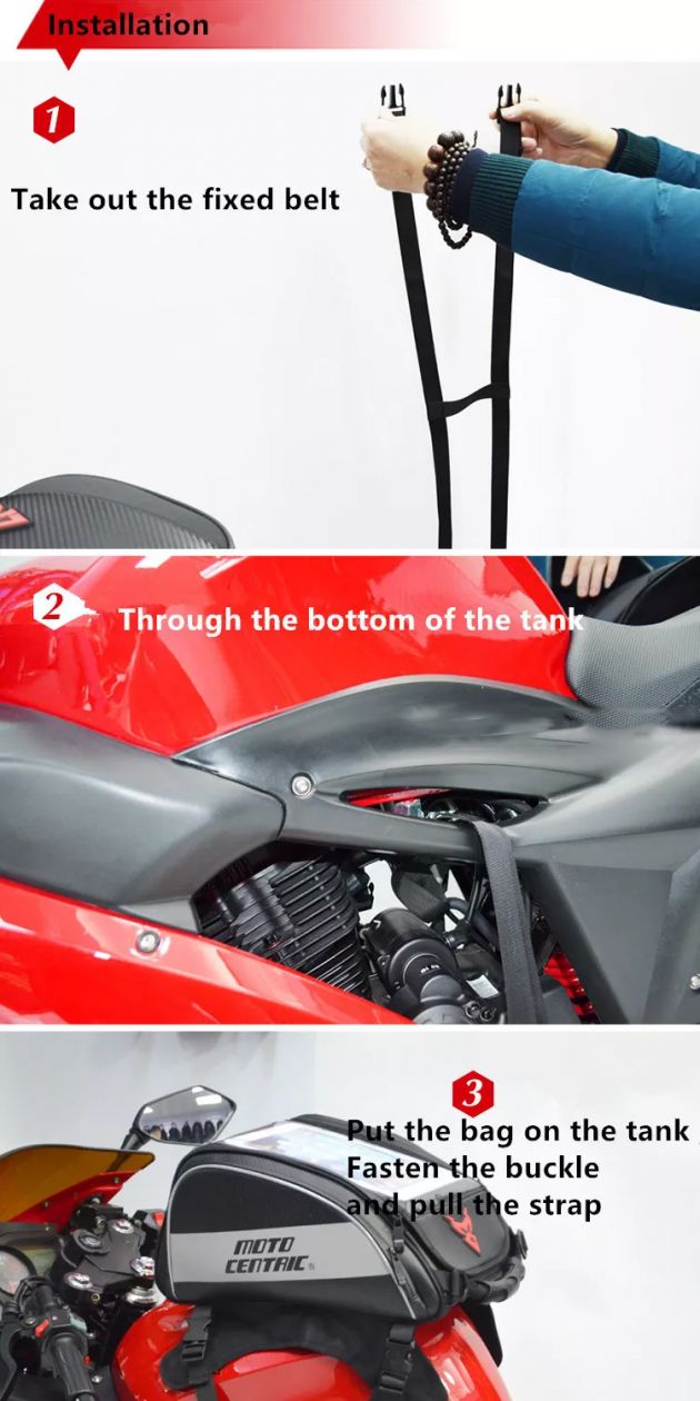 Carbon Επεκτεινόμενη Υπερανθεκτική Αδιάβροχη 4 σε 1 Μαγνητική Τσάντα Κράνους, Χειρός, Ώμου & Σέλας Αντανακλαστική Motocentric® σε Διάφορα Χρώματα