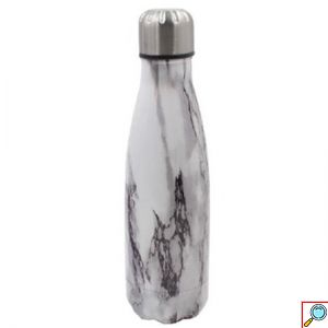 Ανοξείδωτο Θερμός 500ml με Βιδωτό Καπάκι & Εφέ Μαρμάρου - Marble Effect Thermos σε Διάφορα Χρώματα