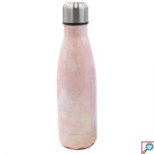 Ανοξείδωτο Θερμός 500ml με Βιδωτό Καπάκι & Εφέ Μαρμάρου - Marble Effect Thermos σε Διάφορα Χρώματα