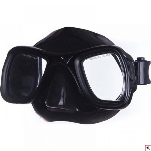 Επαγγελματική Πλαστική Μάσκα Θαλάσσης Μαύρη