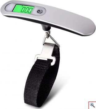 Mini Φορητή Ψηφιακή Ζυγαριά Αποσκευών Χεριού 50Kg με Ιμάντα - Digital Luggage Scale 