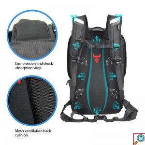 Υπερανθεκτική Αδιάβροχη Επεκτεινόμενη Τσάντα - Σακίδιο Πλάτης Κράνους Μηχανής Motocentric® σε Διάφορα Χρώματα