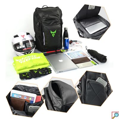 Υπερανθεκτική Αδιάβροχη Επεκτεινόμενη Τσάντα - Σακίδιο Πλάτης Κράνους Μηχανής Motocentric® σε Διάφορα Χρώματα