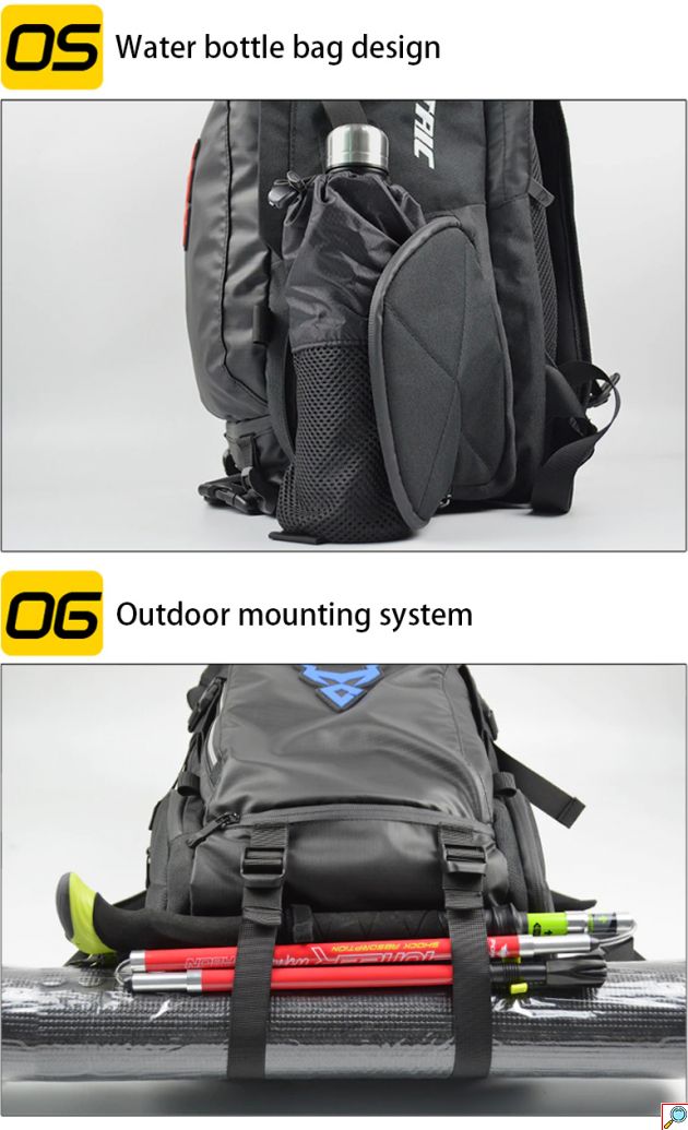 Υπερανθεκτική Αδιάβροχη Επεκτεινόμενη Τσάντα - Σακίδιο Πλάτης Κράνους Μηχανής Motocentric® σε Διάφορα Χρώματα