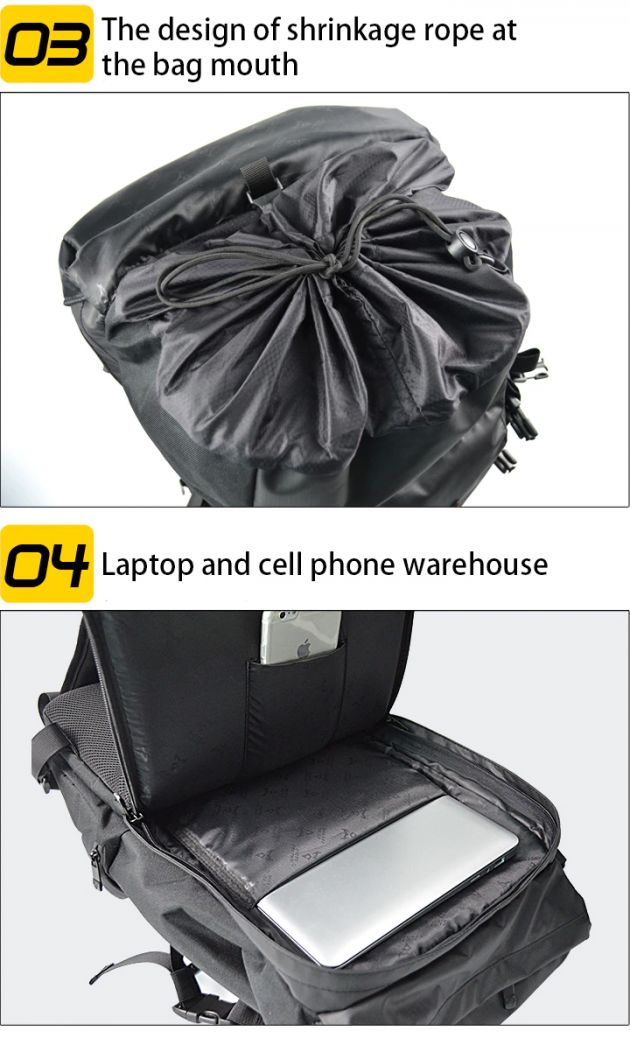 Υπερανθεκτική Αδιάβροχη Επεκτεινόμενη Τσάντα - Σακίδιο Πλάτης Κράνους Μηχανής Motocentric® σε Διάφορα Χρώματα