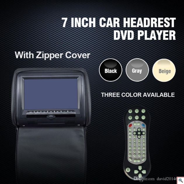 Σετ Προσκέφαλο Καθίσματος Αυτοκινήτου με Οθόνη TFT 7