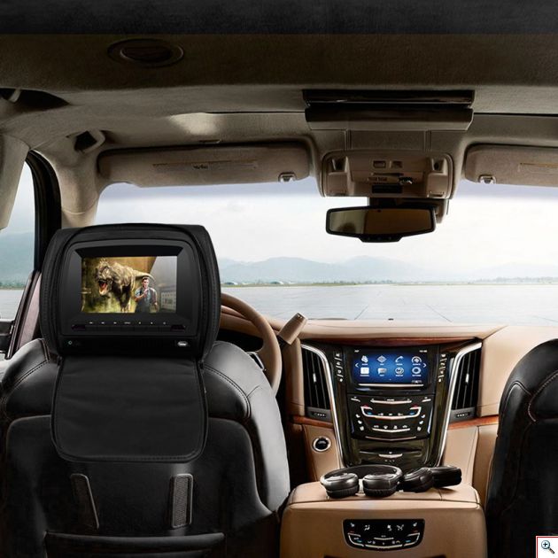 Σετ Προσκέφαλο Καθίσματος Αυτοκινήτου με Οθόνη TFT 7