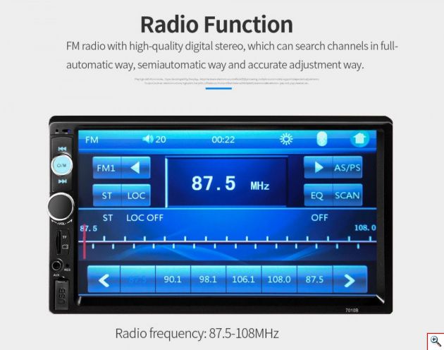 Multimedia Ηχοσύστημα με Οθόνη Αφής 7