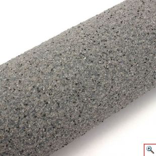 Σετ 3 x Ηλιακό Φωτιστικό 40cm Εδάφους - Κήπου - Εξωτερικού Χώρου με Πέτρινη Όψη, Ηλιακό Πάνελ, Φωτοκύτταρο - Κυλινδρικό
