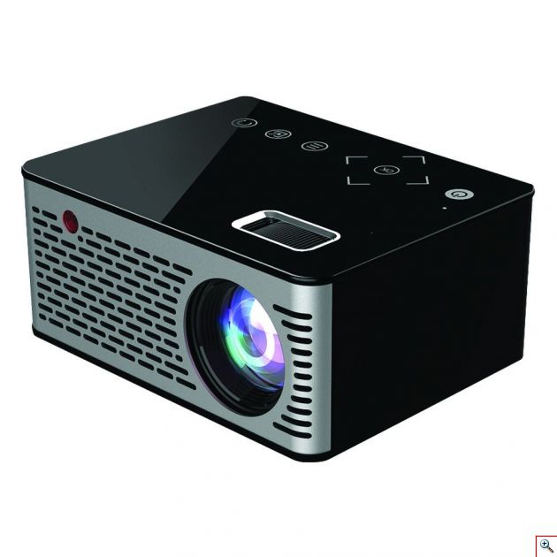 Mini Φορητός Προβολέας - Προτζέκτορας Αφής Led Multimedia USB, SD, HDMI, AV, AUX Βιντεοπροβολέας Projector Home Cinema με Τηλεχειριστήριο