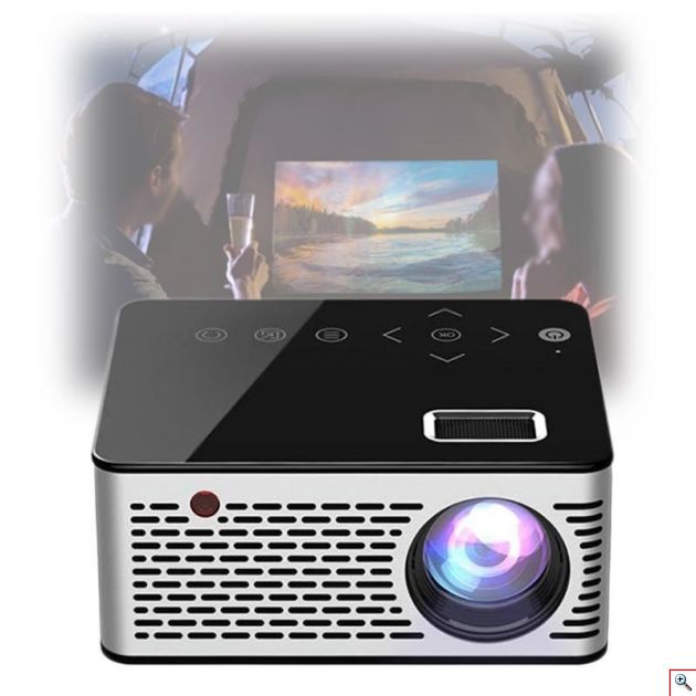 Mini Φορητός Προβολέας - Προτζέκτορας Αφής Led Multimedia USB, SD, HDMI, AV, AUX Βιντεοπροβολέας Projector Home Cinema με Τηλεχειριστήριο