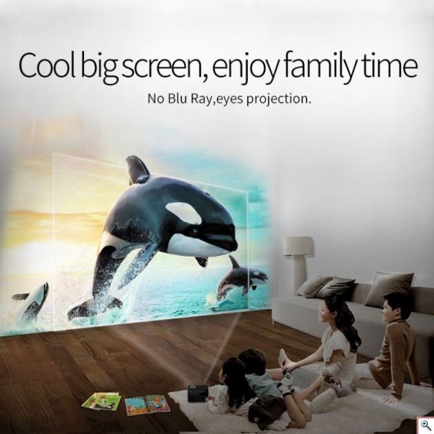 Mini Φορητός Προβολέας - Προτζέκτορας Αφής Led Multimedia USB, SD, HDMI, AV, AUX Βιντεοπροβολέας Projector Home Cinema με Τηλεχειριστήριο