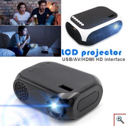 Μίνι Προτζέκτορας Τεχνολογίας Προβολής LCD Λάμπας LED με Φυσική Ανάλυση 1920x1080 & Φωτεινότητα 800 Lumens - Andowl Projector AUHL-526 Μαύρο