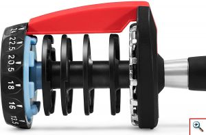 Ρυθμιζόμενος Αλτήρας με βάρη 24kg - Adjustable SmartBell Fitness Equipment Κόκκινο/Μαύρο GL-55458
