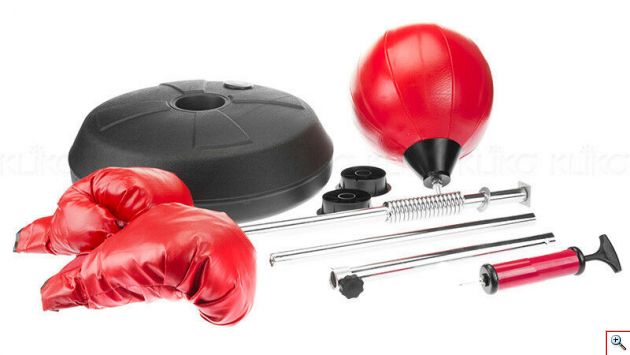 Πτυσσόμενο Σετ Πυγμαχίας με Σάκο & Γάντια για Ενήλικες & Παιδιά - Επιδαπέδια Βάση με Μπάλα Μποξ