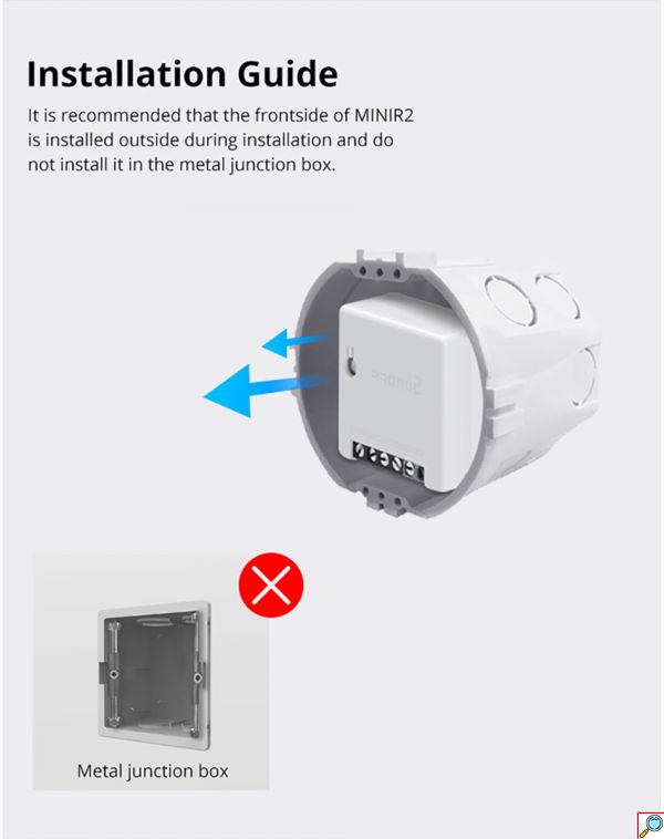 SONOFF Mini Έξυπνος Ενδιάμεσος Διακόπτης WiFi για Διαχείριση & Μετατροπή Απλών Συσκευών σε Smart