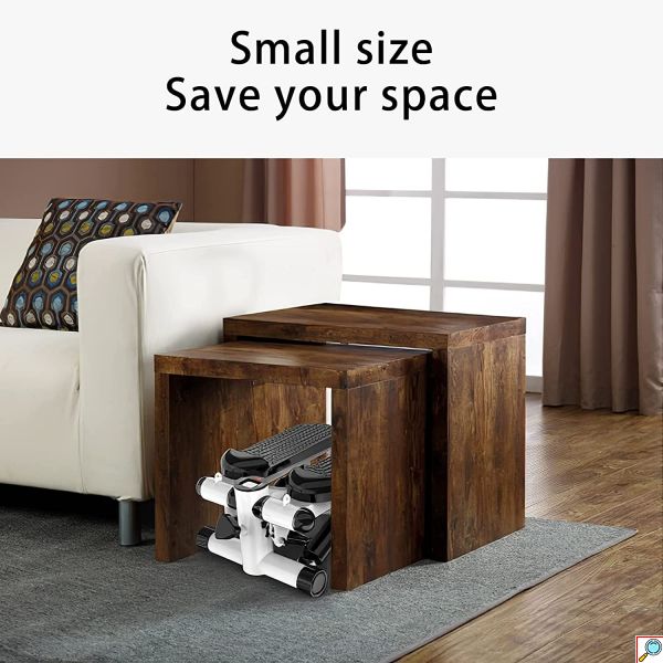 Ελλειπτικό Stepper Treadmill με Λάστιχα Αντίστασης για Εκγύμναση Όλου του Σώματος, LCD Οθόνη & Ρύθμιση ύψους - Elliptical Treadmill Stair Stepper 