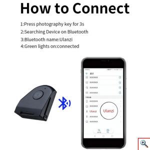 Λαβή Στήριξης Κινητού με Χειριστήριο Bluetooth για Selfie - Ulanzi CapGrip Handle Grip 