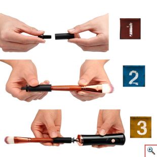 Ηλεκτρική Συσκευή Καθαρισμού Πινέλων Μακιγιάζ - Καθαριστικό Μέικαπ - Electric Makeup Brush Cleaner Άσπρο