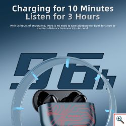 Ασύρματα Ακουστικά με Bluetooth 5.1 & Οθόνη Αφής TWS RGB - Earbuds AWEI T29 Pro