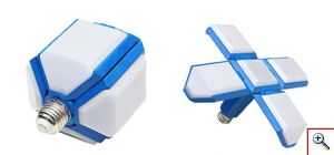 Αναδιπλούμενη Οικολογική Λάμπα 40W - Φωτιστικό σε Τετράγωνο Σχήμα Ε27 Βιδωτή 2800lm - Square Folding Lamp