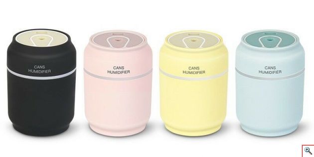 USB Υγραντήρας Χώρου, LED Φωτιστικό & Ανεμιστήρας 3 σε 1 - Humidifier, Mini Fan, Night Light 