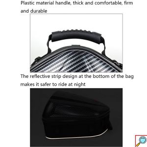 Carbon Επεκτεινόμενη Υπερανθεκτική Αδιάβροχη 4 σε 1 Τσάντα Κράνους, Χειρός, Ώμου & Ουράς Μηχανής 48L με Ιμάντες Motocentric® - Γκρι