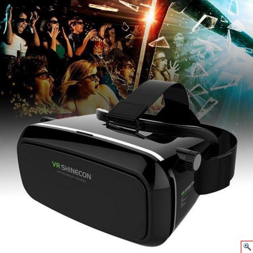 VR Μάσκα Metaverse Εικονικής Πραγματικότητας για Κινητό - Shinecon Smartphone VR Headset Μαύρο Decentraland Sandbox