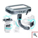 Αδιάβροχη Βάση - Θήκη Καθρέπτη Μηχανής για Κινητά, Smartphone, GPS & iPhone έως 5,7in