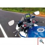 Αδιάβροχη Βάση - Θήκη Καθρέπτη Μηχανής για Κινητά, Smartphone, GPS & iPhone έως 5,7in