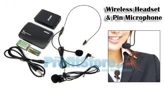 Διπλό Ασύρματο Επαγγελματικό Μικρόφωνο Κεφαλής και Πέτου με Υψηλή Ποιότητα Ήχου WM-238B