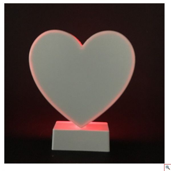  Διακοσμητική Καρδιά Infinity Led 3D 17cm 