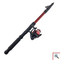 Πλήρες Σετ Ψαρέματος με Τηλεσκοπικό Καλάμι 3,0μ, Μηχανάκι Weike DW1000, Απόχη Αγκίστρια, Φελλούς & Δολώματα