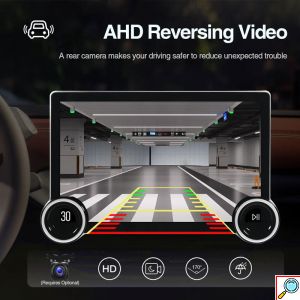 Οθόνη Αφής Αυτοκινήτου Monitor 10.1 με Διπλό Κουμπί 4+64G AHD A100 Android, iOS - Carplay Operating System