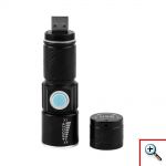 Mini Tactical Φακός ZOOM 200LM USB - Υψηλής Φωτεινότητας CREE LED Q5 
