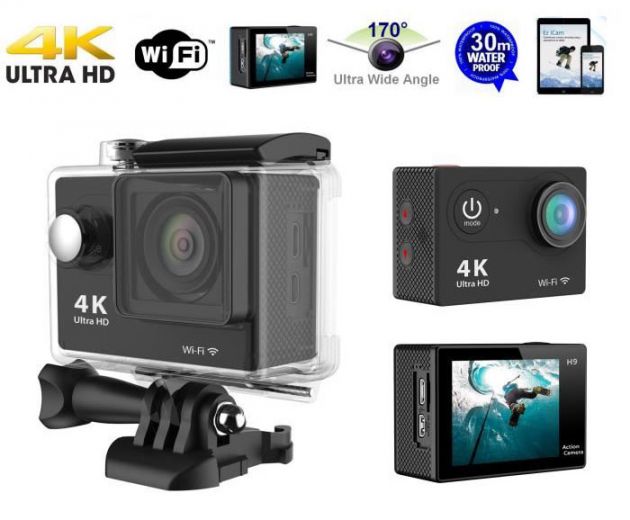 Αδιάβροχη Κάμερα Δράσης Ultra HD 4K WiFi 2.0in - Action Camera με πλήρη αξεσουάρ