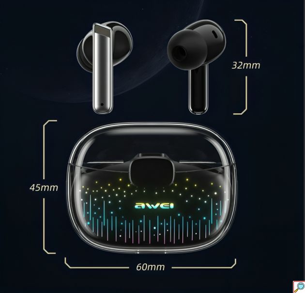 Ασύρματα In-Ear Bluetooth Ακουστικά με Θήκη Φόρτισης - Awei Gaming Earbuds
