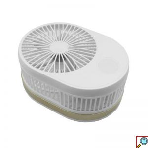 Φορητός Επαναφορτιζόμενος Αναδιπλούμενος Ανεμιστήρας Με LED Φωτισμό