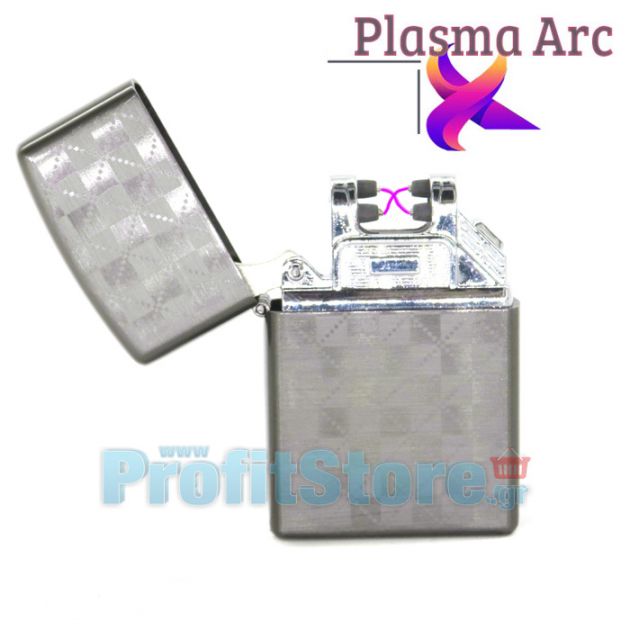 Αντιανεμικός Ηλεκτρικός Double X Plasma Arc Αναπτήρας Τύπου Zippo - Arc Lighter USB Επαναφορτιζόμενος