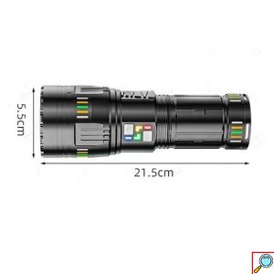 Επαναφορτιζόμενος Φακός LED Αδιάβροχος IP67 με Μέγιστη Φωτεινότητα 30000lm και Λειτουργία Strobe X-Balog