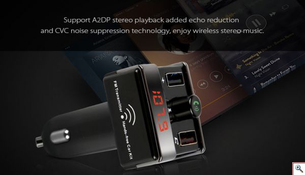 Car Fm Transmitter Αυτοκινήτου Dual USB, SD, Bluetooth Handsfree Mp3 Player - Ανοιχτής Ακρόασης & 2 Θύρες USB Car Kit