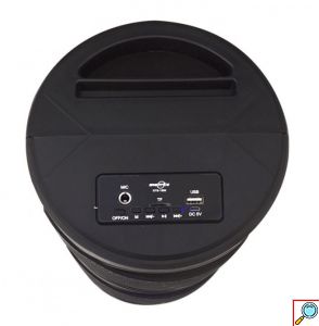 Ασύρματο Φορητό Bluetooth Ηχείο με Ενσύρματο Μικρόφωνο USB/SD/AUX και Μπαταρία 1200mAh