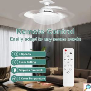 Ανεμιστήρας Οροφής Με Φως LED 120W Και Τηλεχειριστήριο RiXME 