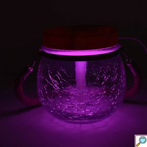 Andowl Συσκευή Αρωματοθεραπείας-Υγραντήρας 400ml με LED RGB Φωτισμό και Φυσικό Ξύλινο Καπάκι