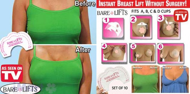 Αόρατα Αυτοκόλλητα Ανόρθωσης Στήθους - Bare Lifts