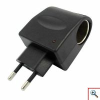 Αντάπτορας AC 220V σε DC 12V με βύσμα αναπτήρα αυτοκινήτου