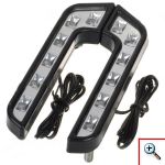 Φώτα Ημέρας Αυτοκινήτου τύπου Mercedes Benz - L-Shape LED Daytime Running Lights - 2 τμχ